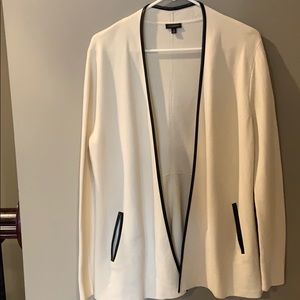 Talbots M cream sweater jacket